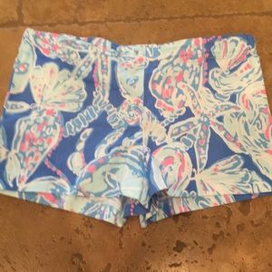 Lilly Pulitzer Girls Adjustable Waist Shorts 14